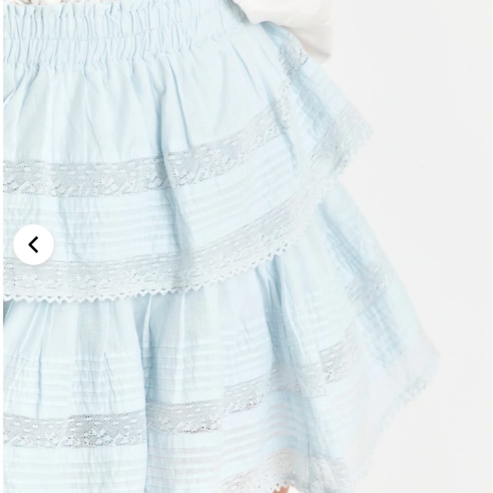 NWT LoveShackFancy Riveira Ruffle Mini Skirt - Picture 3 of 3